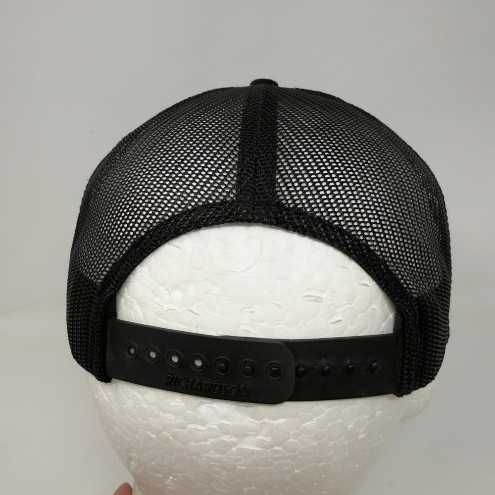 Blue Collar Tour‎ Trucker Hat Black Snapback Flat Bill Cap Richardson Style 511 - Picture 4 of 9